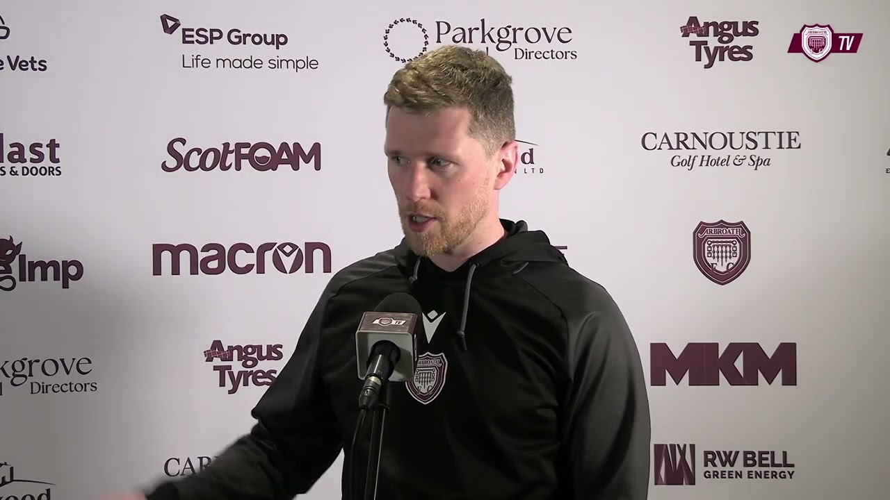 Arbroath 1 - 1 Airdrieonians - Colin Hamilton - Post Match Interview