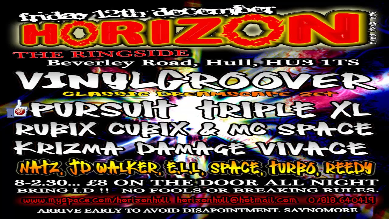 DJ PURSUIT + MC'S NATZ, JD WALKER & TURBO LIVE @ HORIZON (12-12-08) CHRISTMAS CRACKER