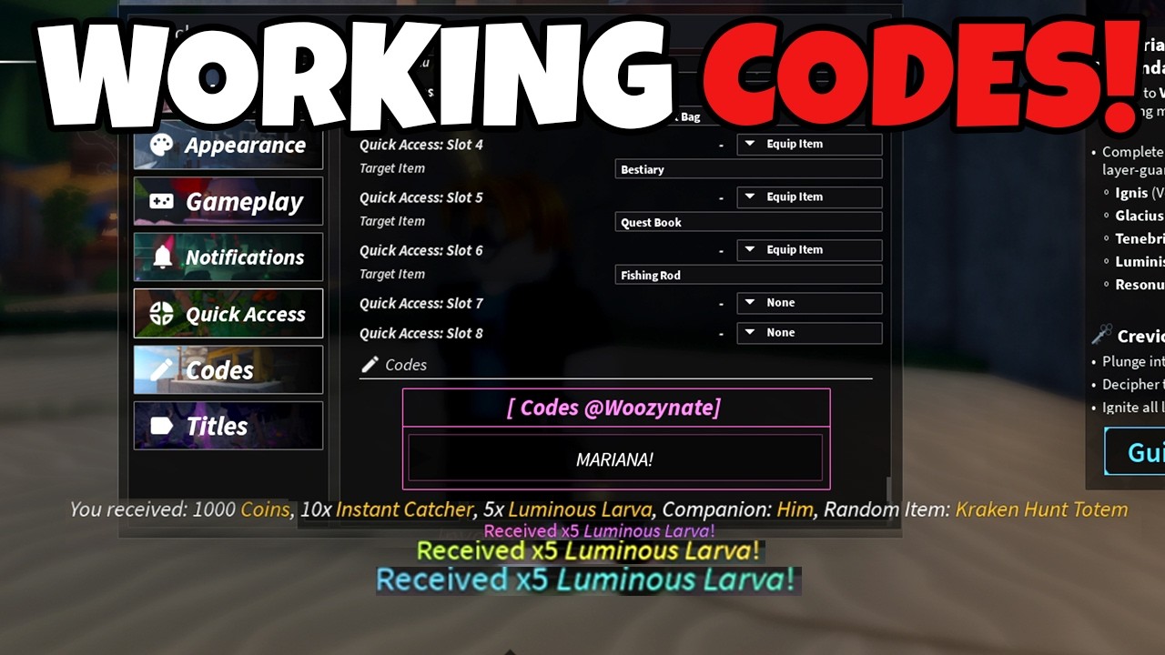 These are ALL WORKING CODES for FISCH in ROBLOX for SEPTEMBER!