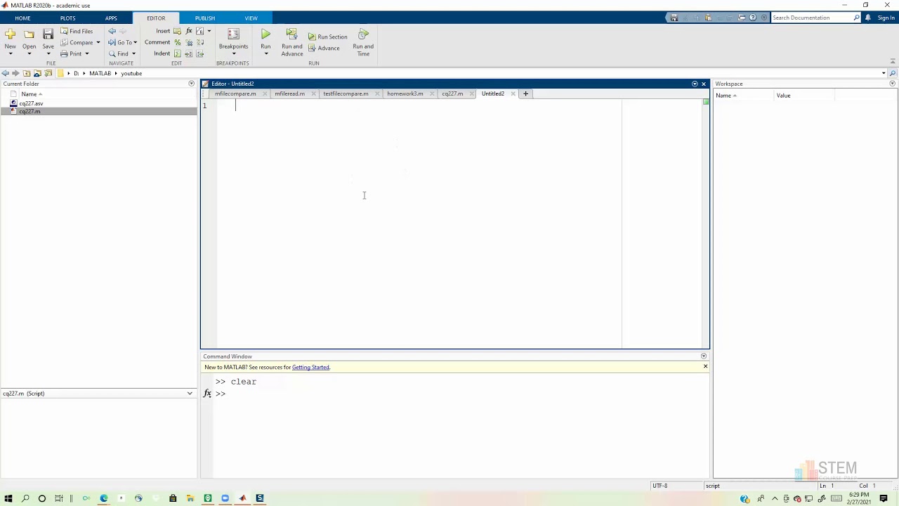 matlab user defined function example calculating the area of a triangle given 3 vertices