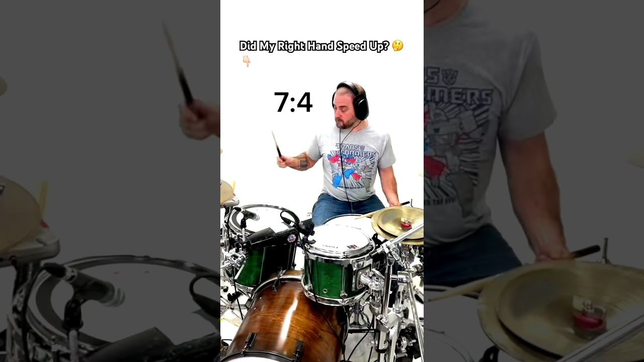 Did My Right Hand Speed Up? #drums