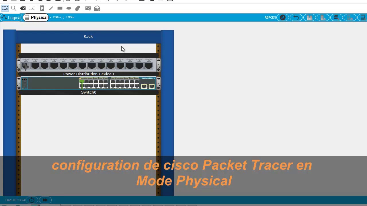 CONFIGURATION DE CISCO PACKET TRACER EN MODE PHYSICAL