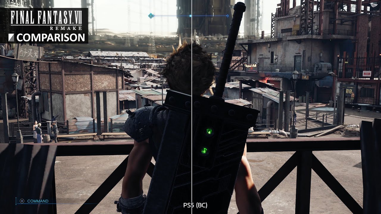 PS4 vs PS5(BC) Comparison - Final Fantasy 7 Remake (Graphics / Load Time)