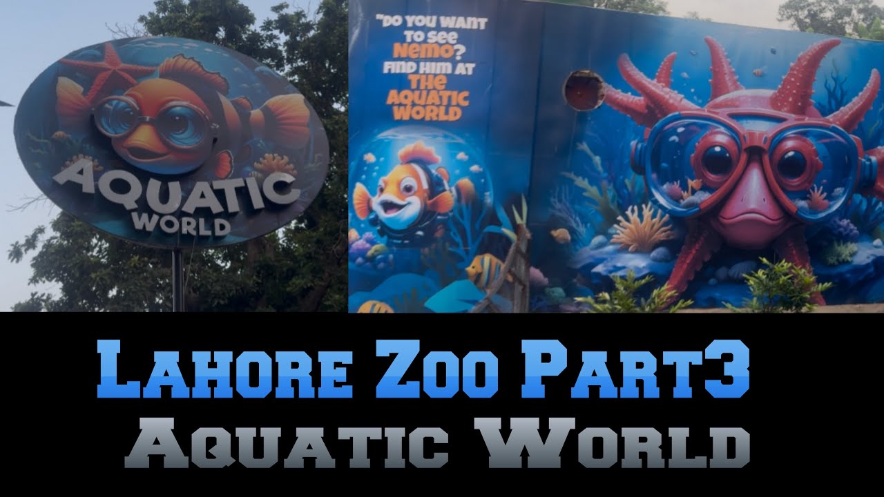 Lahore Zoo Part 3 - Aquatic World - New and Upgraded Zoo 