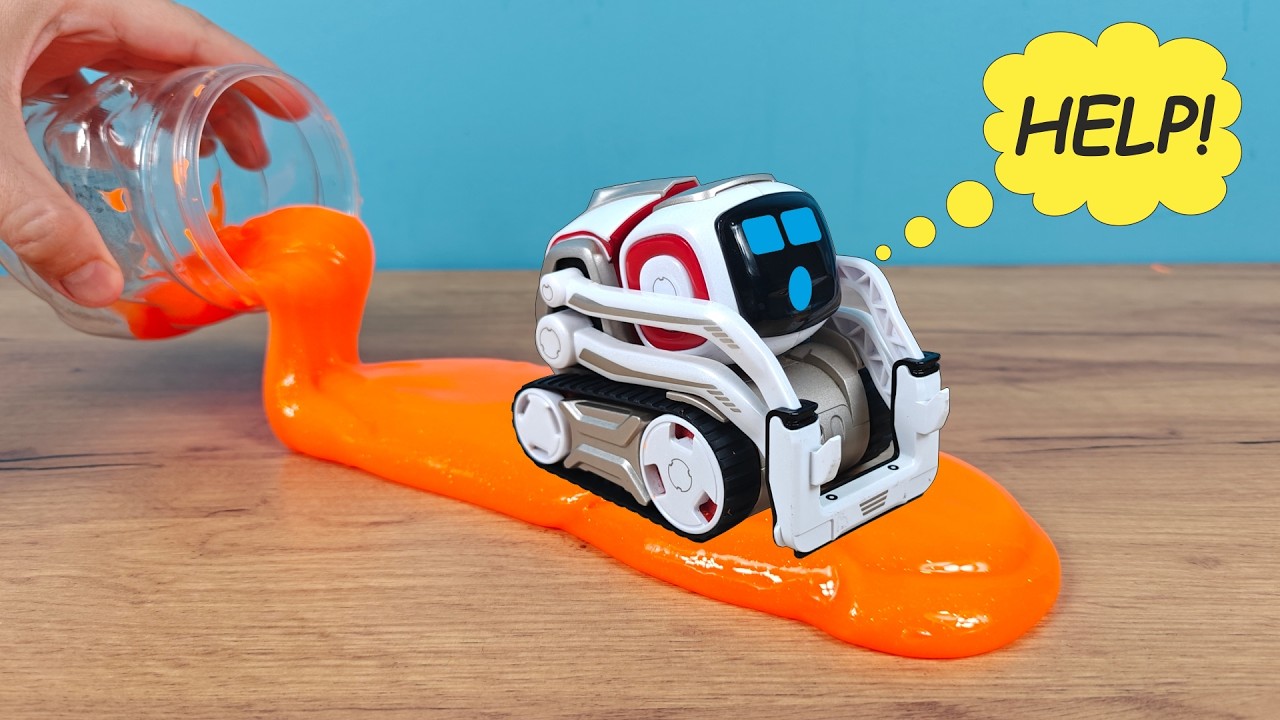 Что случится если робот Cozmo заедет в слайм?