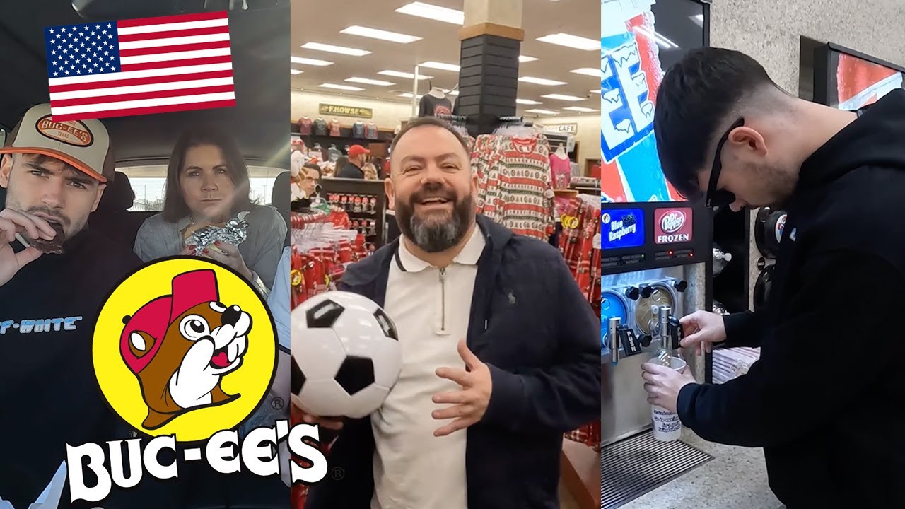 BRITS go to BUC-EE'S for the FIRST TIME! (BIGGEST GAS STATION IN AMERICA)