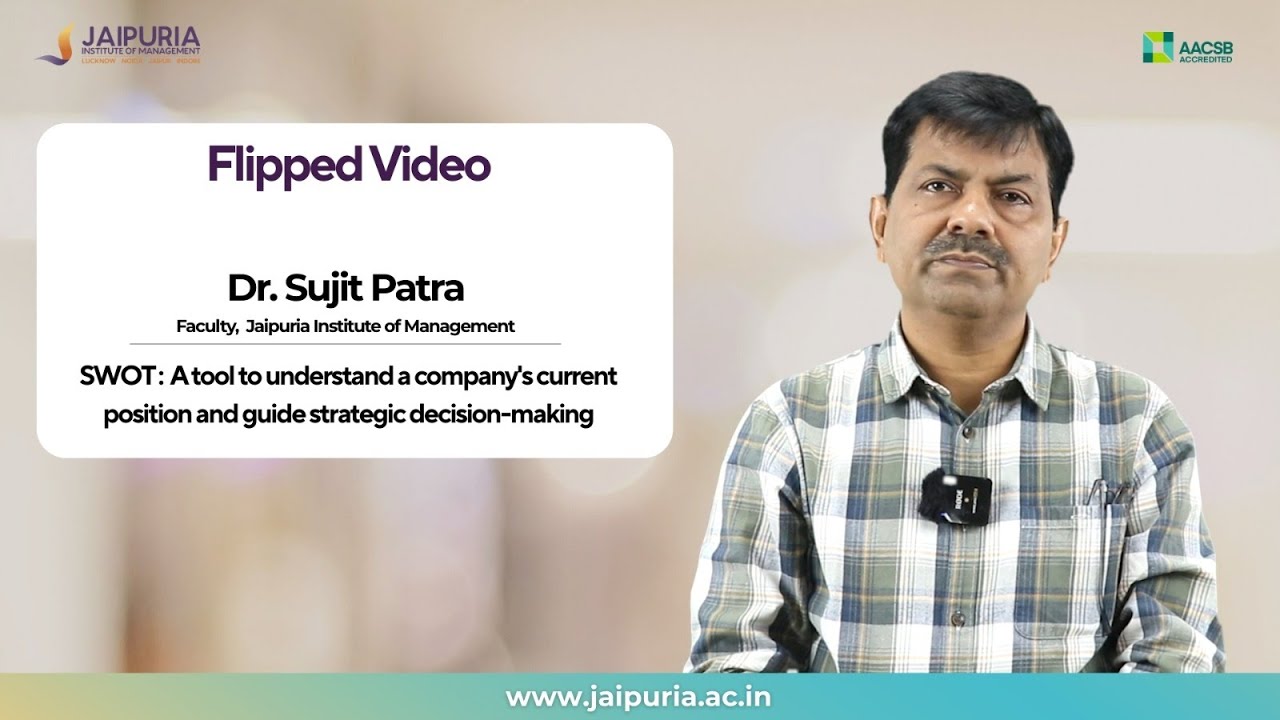 SWOT Analysis Explained | Strategic Management Lecture | Jaipuria Institute of Management