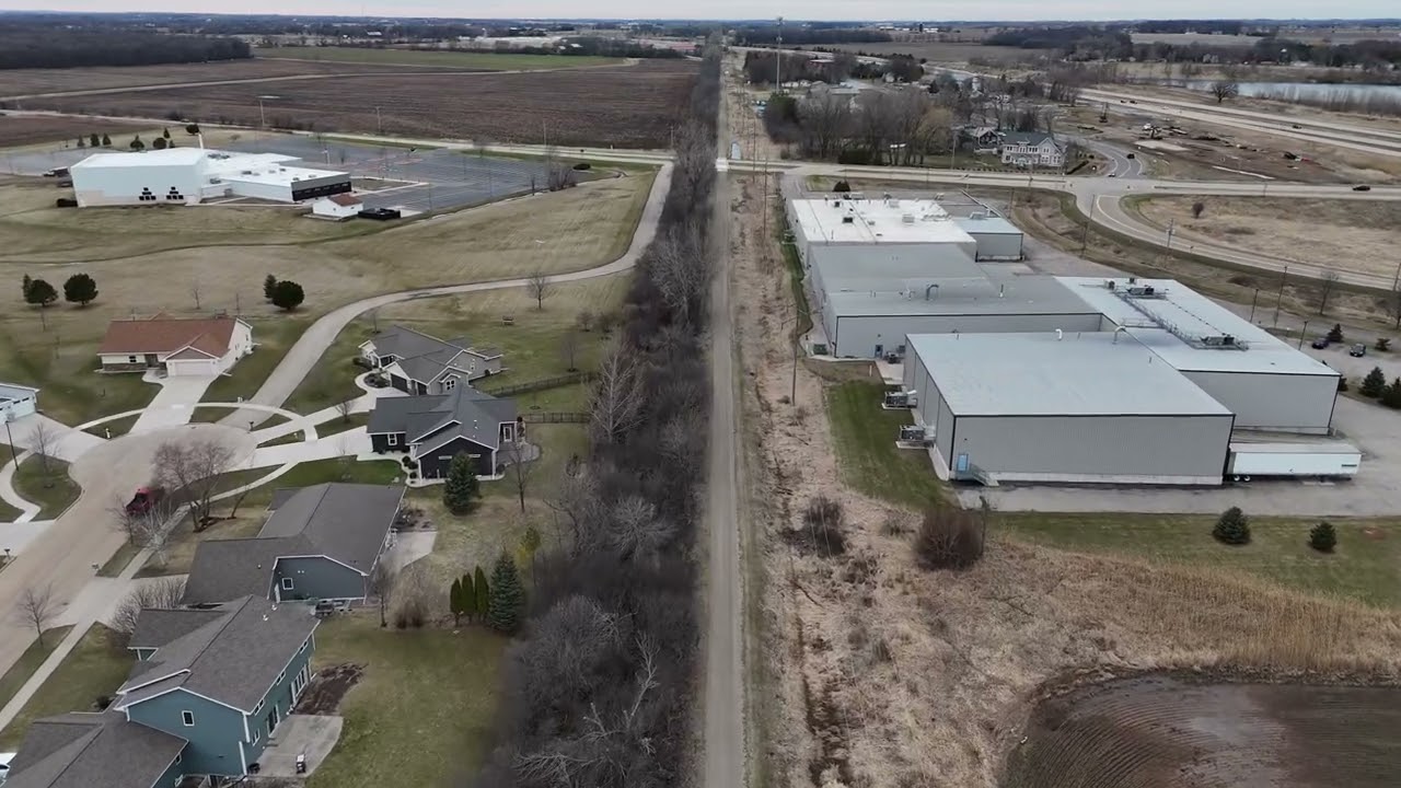 The Wiouwash Trail North from I41 North to Highway 45, via drone, 4K.