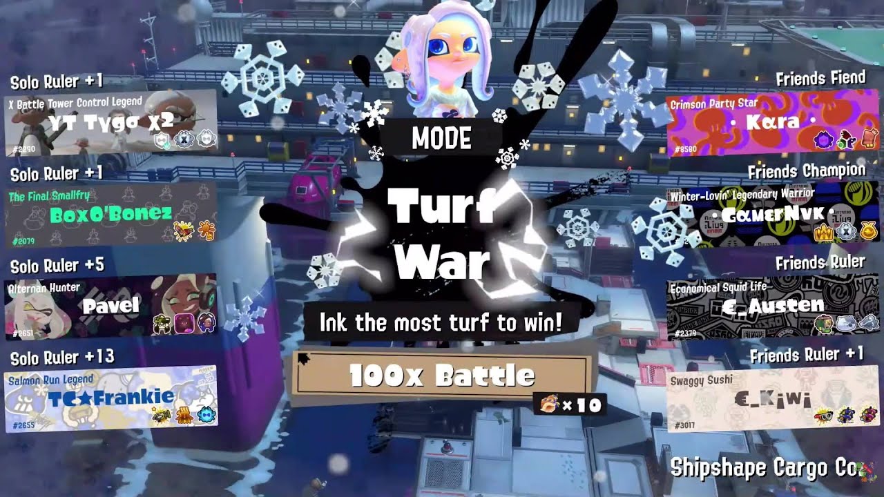 Frosty Fest 2026 100x Battle | Solo vs Friends | Splatoon 3