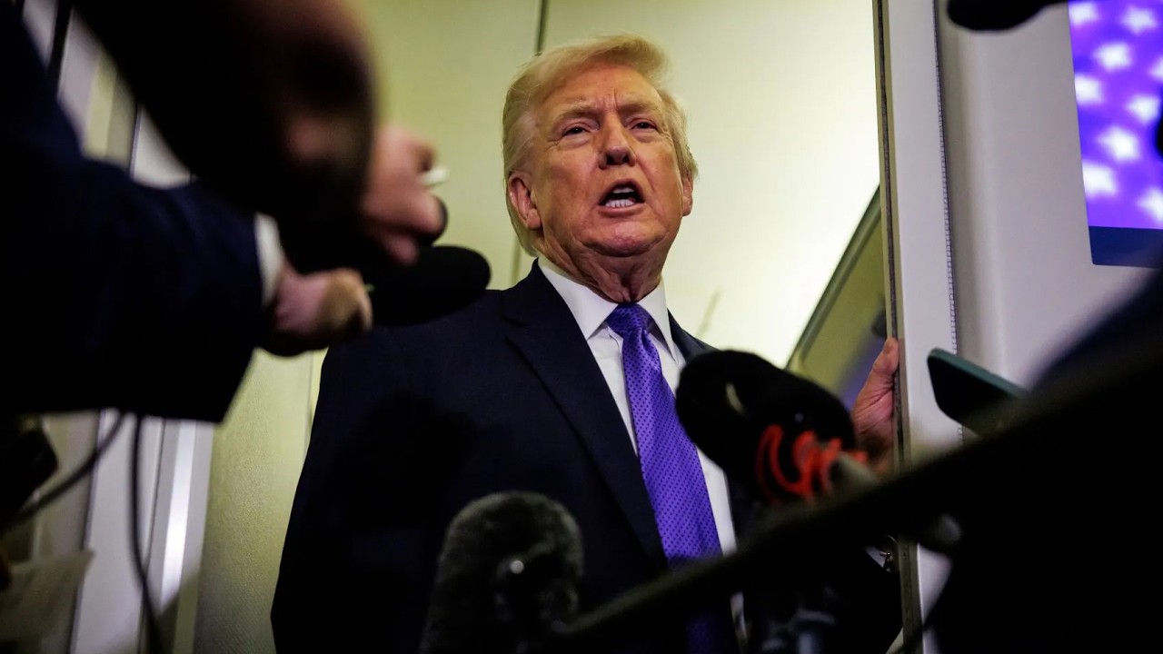 REPLAY: Trump Speaks to the Press Aboard Air Force One