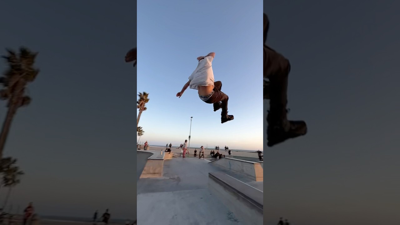 That one time I found a new gap at Venice beach skatepark 