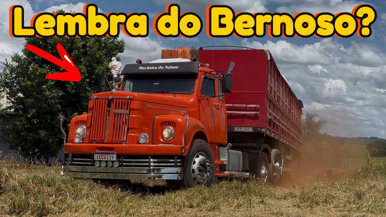 Carregando o bernoso de soja/ Primeira colheita do ano