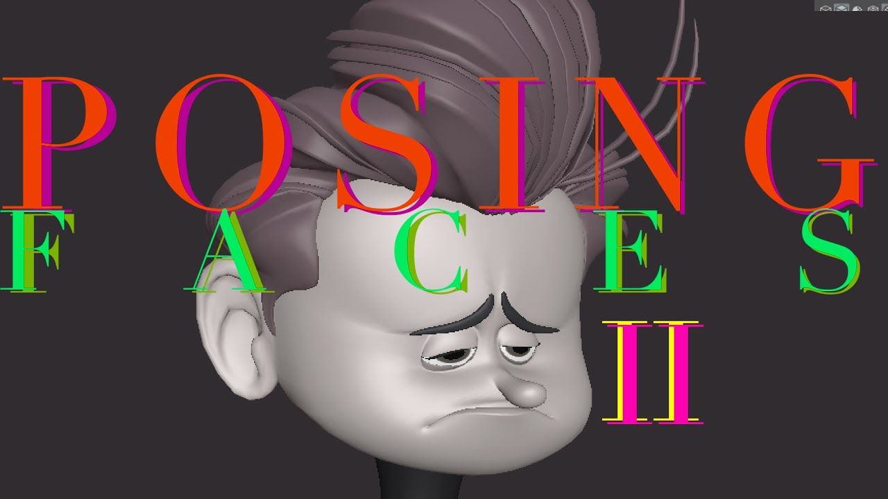 Posing faces with appeal II - Sadness - quick 3d animation tips
