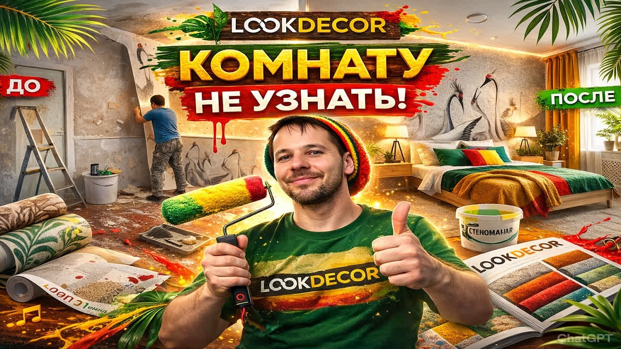 КОМНАТУ НЕ УЗНАТЬ/ НОВЫЕ ОБОИ/ РЕЗУЛЬТАТОМ ДОВОЛЕН/
