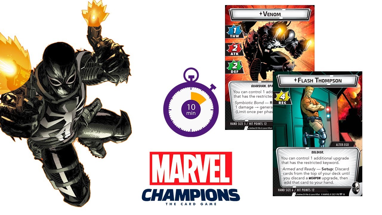 MARVEL CHAMPIONS | Aprende a jugar con Venom en 10 min!