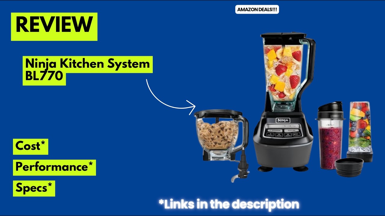 Ninja Kitchen System BL770 Review | 1500W Blender & 8-Cup Food Processor All-in-One!