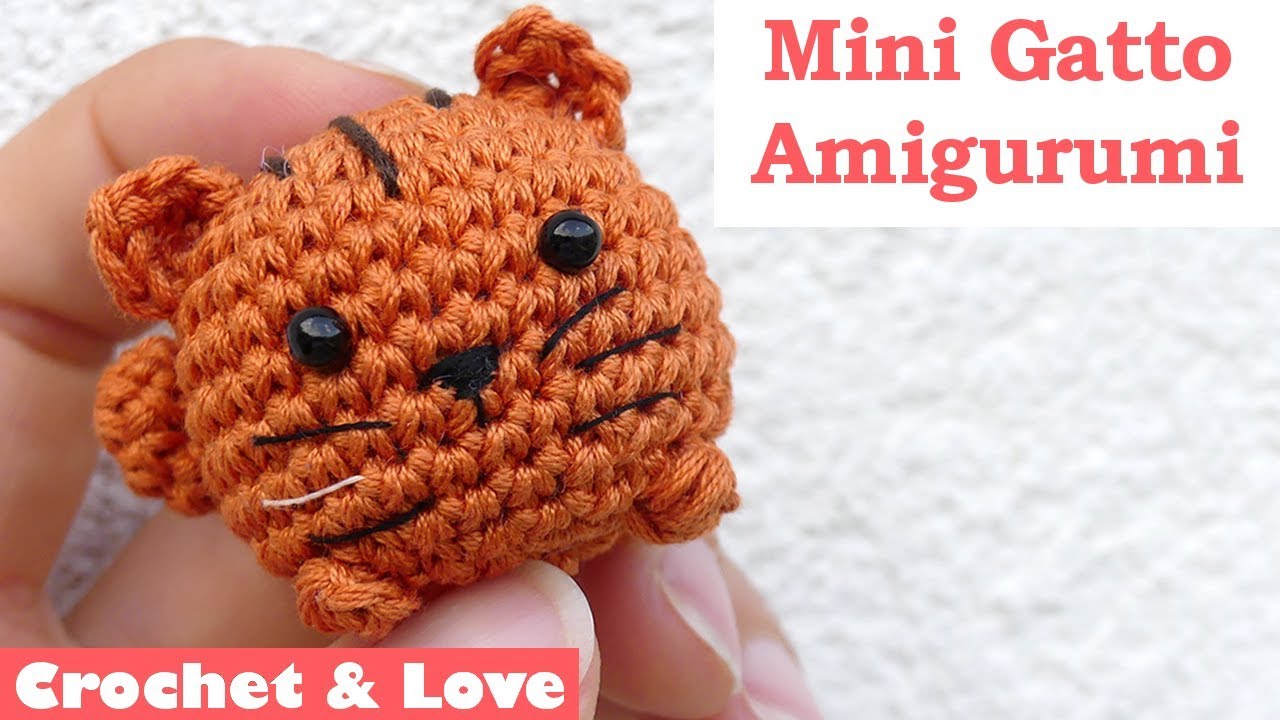 Tutorial mini Gatto Amigurumi - Portachiavi ad uncinetto