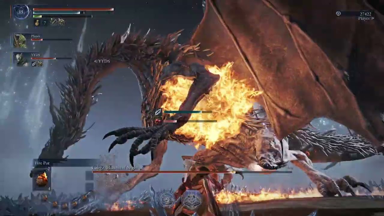 Elden Ring Nightreign DLC Scholar throwing POT Build vs Everdark Caligo DoN 3