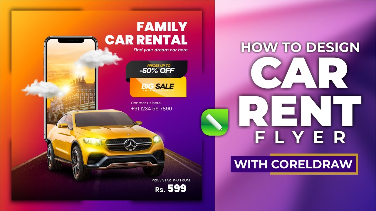 Create AMAZING Car Rental Social Media Posts in Minutes with CorelDraw