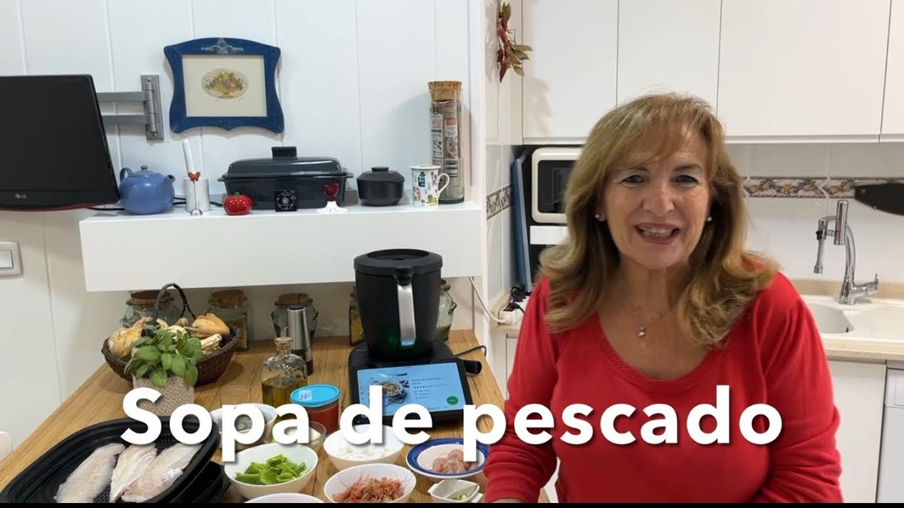Sopa de pescado  con Thermomix #JustaMolina