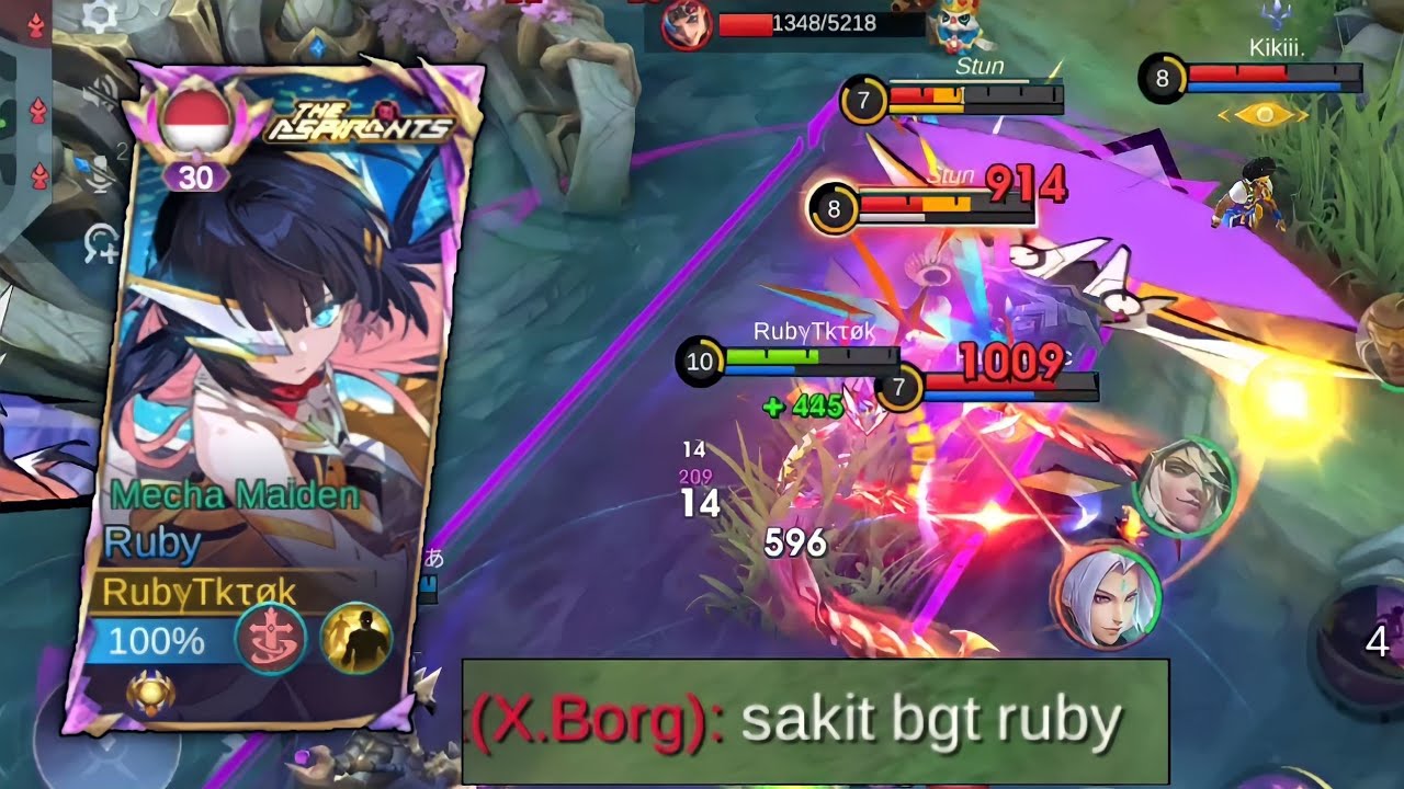 Mau Xborg Di Buff 1000X Juga Gak Akan Menang Lawan Ruby - Mobile Legends