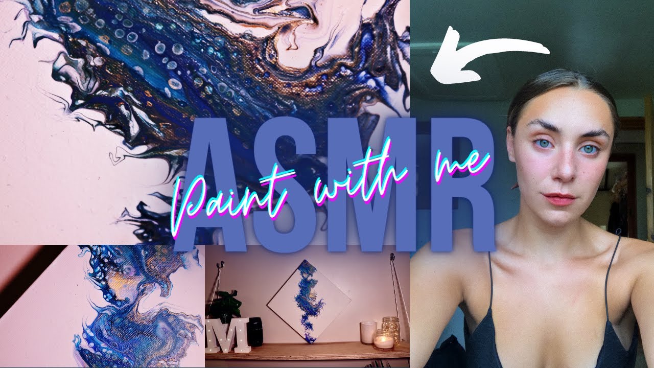 ASMR Acrylic Pouring 🎨 | Relaxing Fluid Art | Flip Cup, Tapping, scratching, satisfying