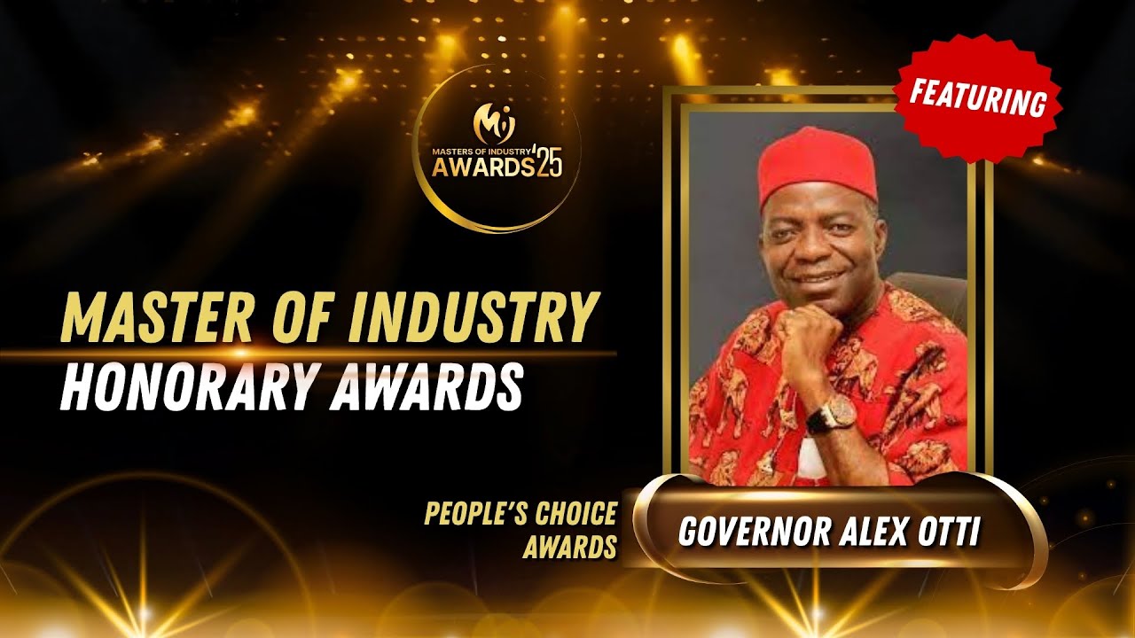Governor Alex Otti for People's Choice Award at MOI Awards 2025