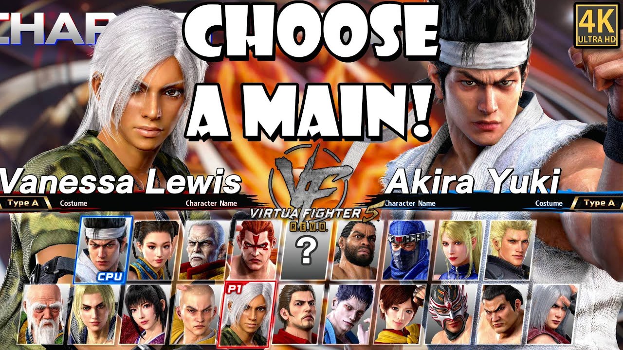 Virtua Fighter 5 R.E.V.O. - How to Choose your Main Character!