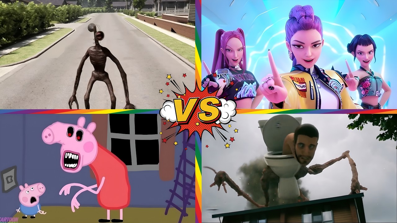 Skibidi Toilet🆚PEPPA PIG.EXE 🆚Siren Head🆚Kpop demon hunter   🎶 Tiles Hop EDM Rush