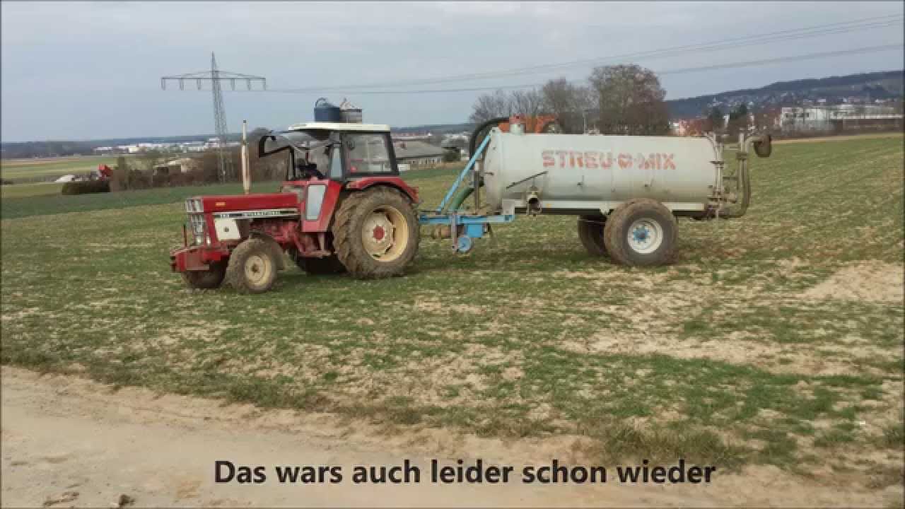 G&uuml;lle fahren 2015 mit International 743 und Streu Mix