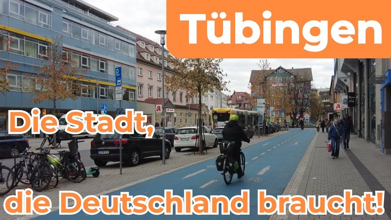 Tübingen zeigt, wie Fahrradstädte in Deutschland aussehen sollten | 80€ pro Kopf Investition