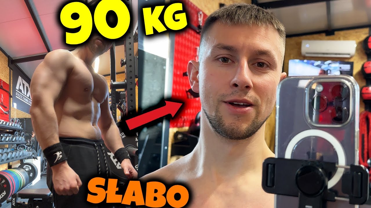 Wyciskam 90 kg x 6... Ale to mój NAJGORSZY trening [ CHCE BYĆ POTĘŻNY ]