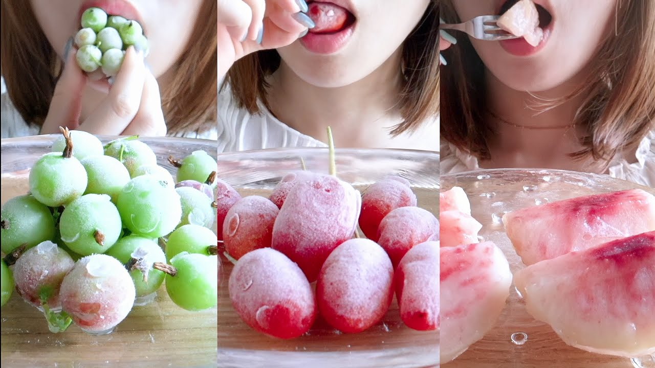 【咀嚼音】冷凍フルーツまとめ1時間【ASMR/EATINGSOUNDS】