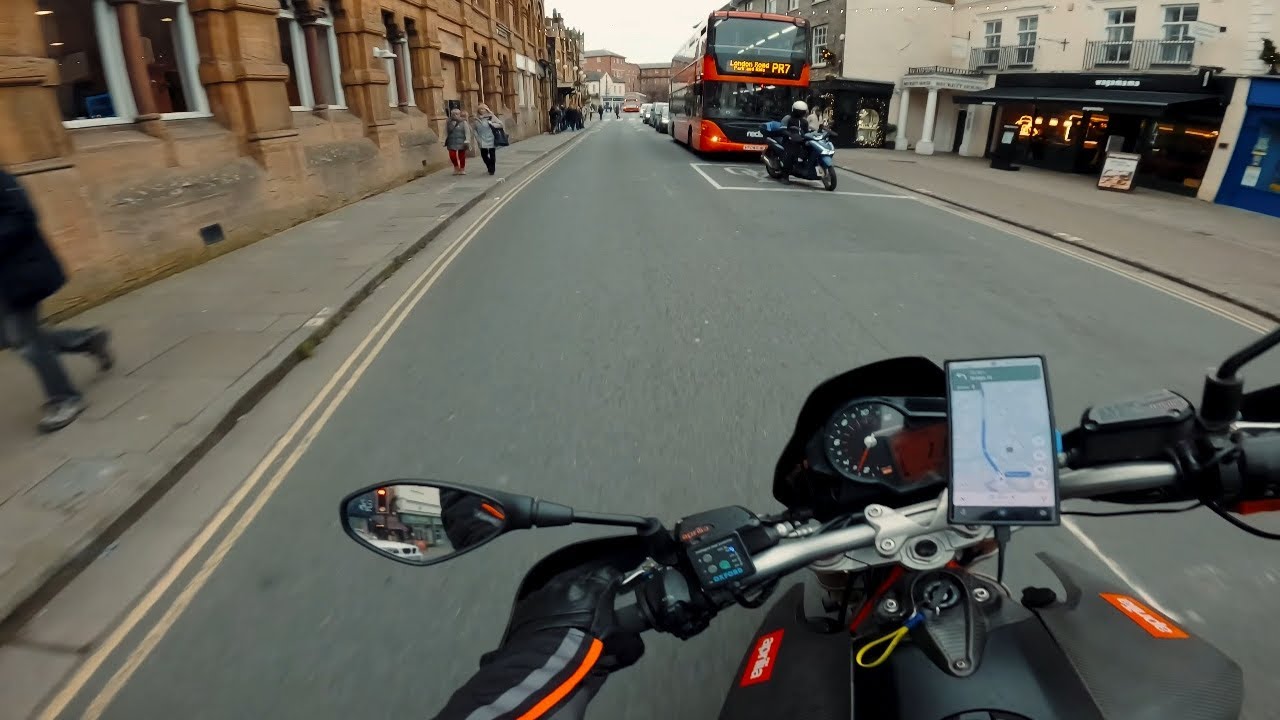 Awesome Sity Center Ride With Aprilia Dorsoduro 750 #4k60fps #asmr