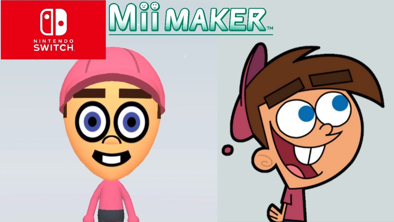 Mii Maker How To Create Timmy Tuner From Fairly Odd Parents (Switch)