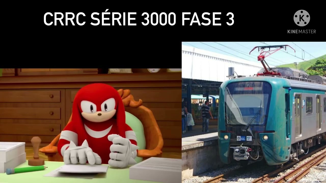 KNUCKLES APROVANDO OS TRENS NOVOS DA SUPERVIA SÉRIES 3000 4000 5000 e 2000 Fase 2 Fase 1 e Fase 3