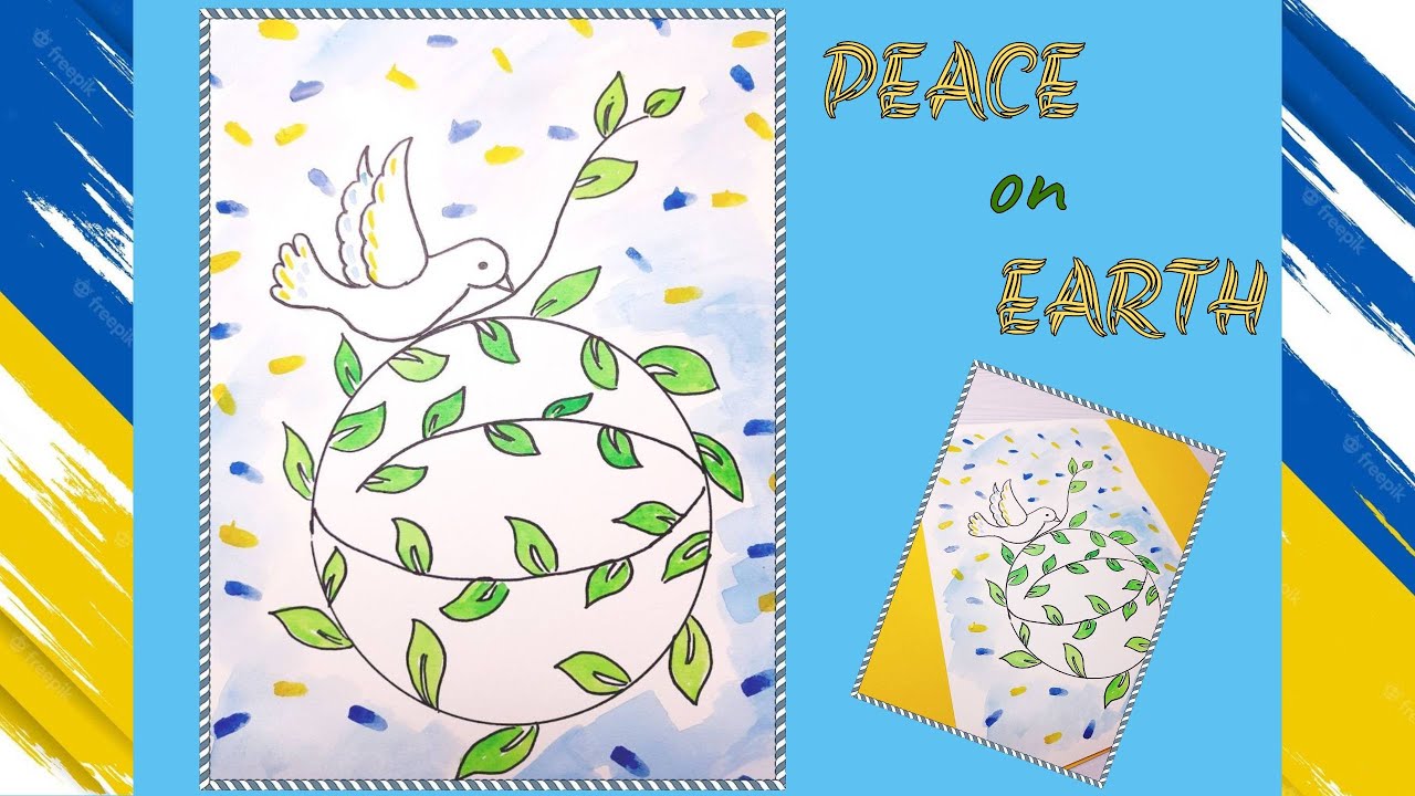 МАЛЮВАННЯ 🎨🖌️ День МИРУ 🕊️ День ЗЕМЛІ 🌏 PEACE on EARTH