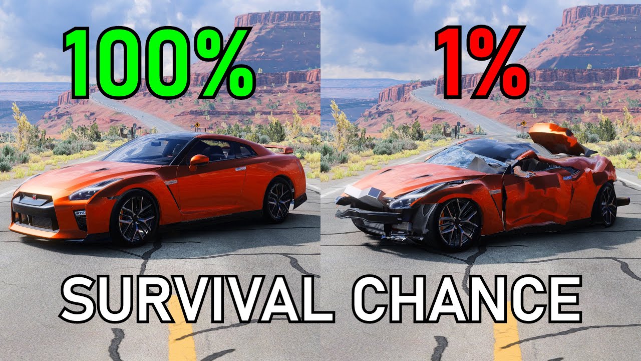 Realistic Survival Chance Crashes #19 | BeamNG.drive