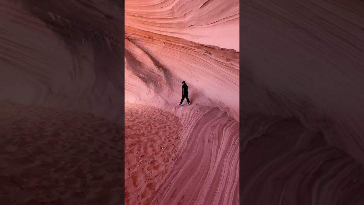 The Page, AZ gas station sand cave wave