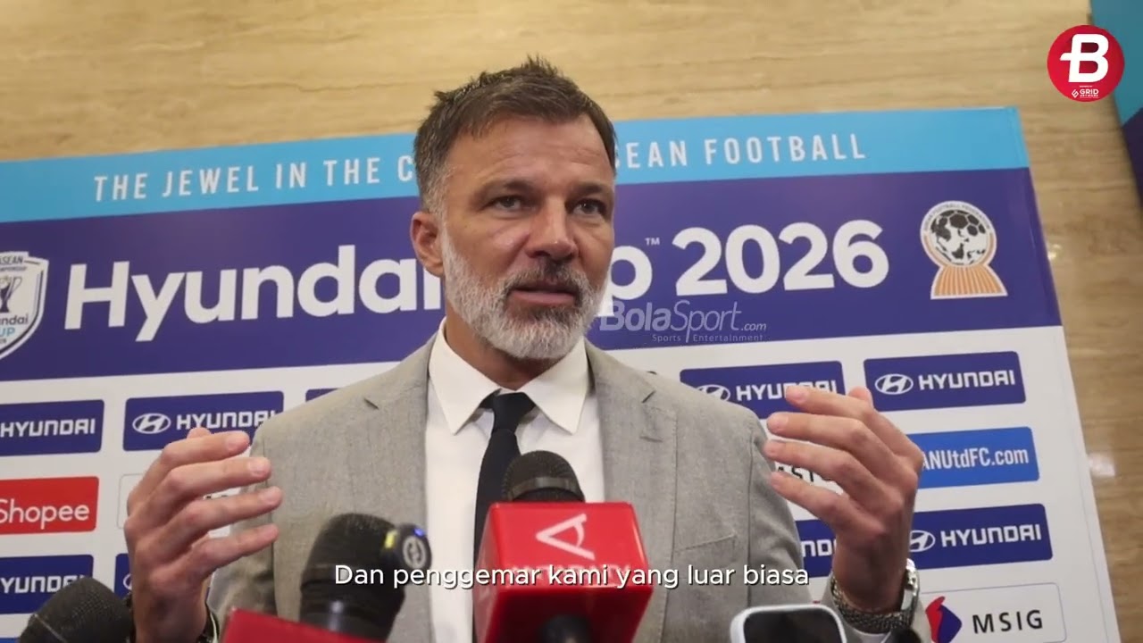 ASEAN Cup 2026 - Pelatih Thailand Lega Tak Satu Grup dengan Timnas Indonesia