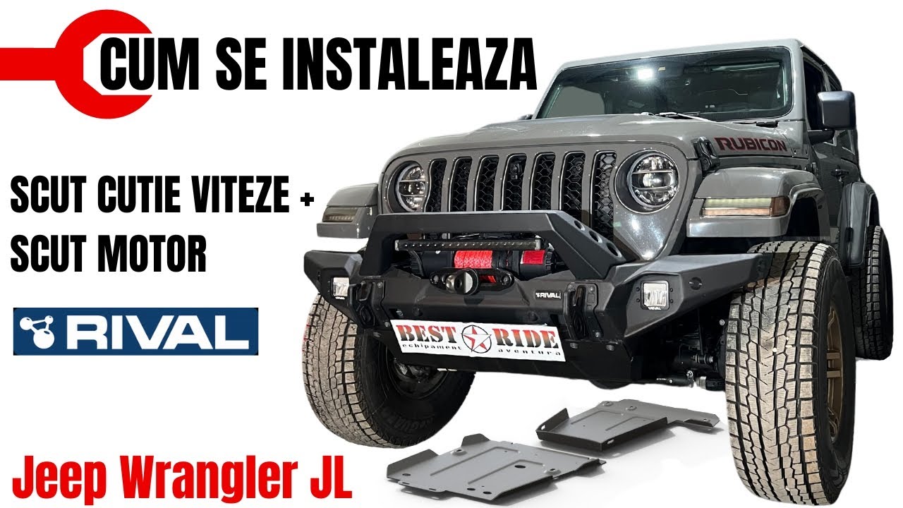 Cum se instaleaza Scut cutie viteze + Scut motor Rival pe Jeep Wrangler JL