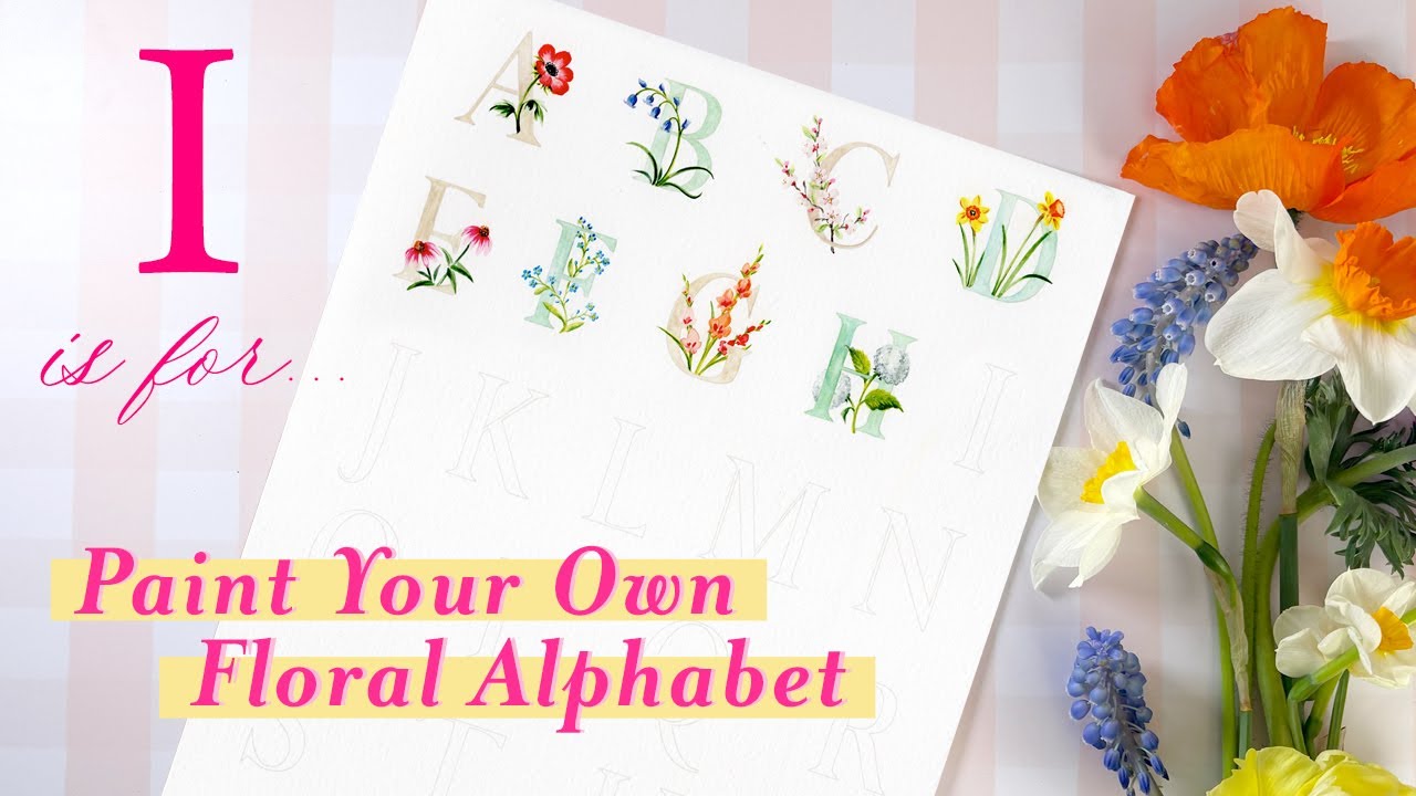 Master Watercolor Alphabet Art With This Simple Tutorial: I is for Impatiens