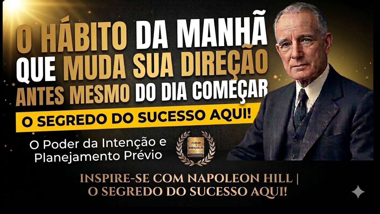 O Hábito da Manhã que MUDA seu Destino (Poucos Fazem Isso) - Napolen Hill