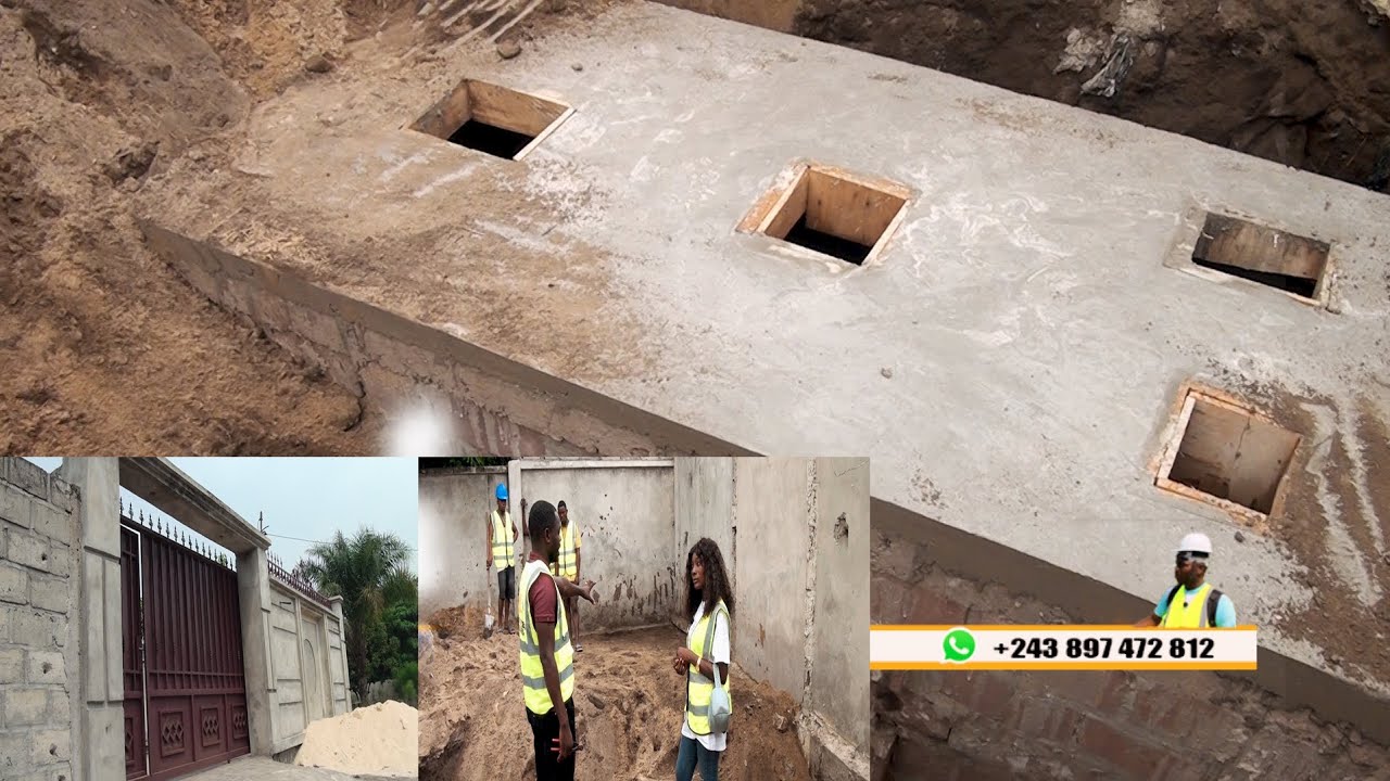 construction d'une fosseptique kinkole