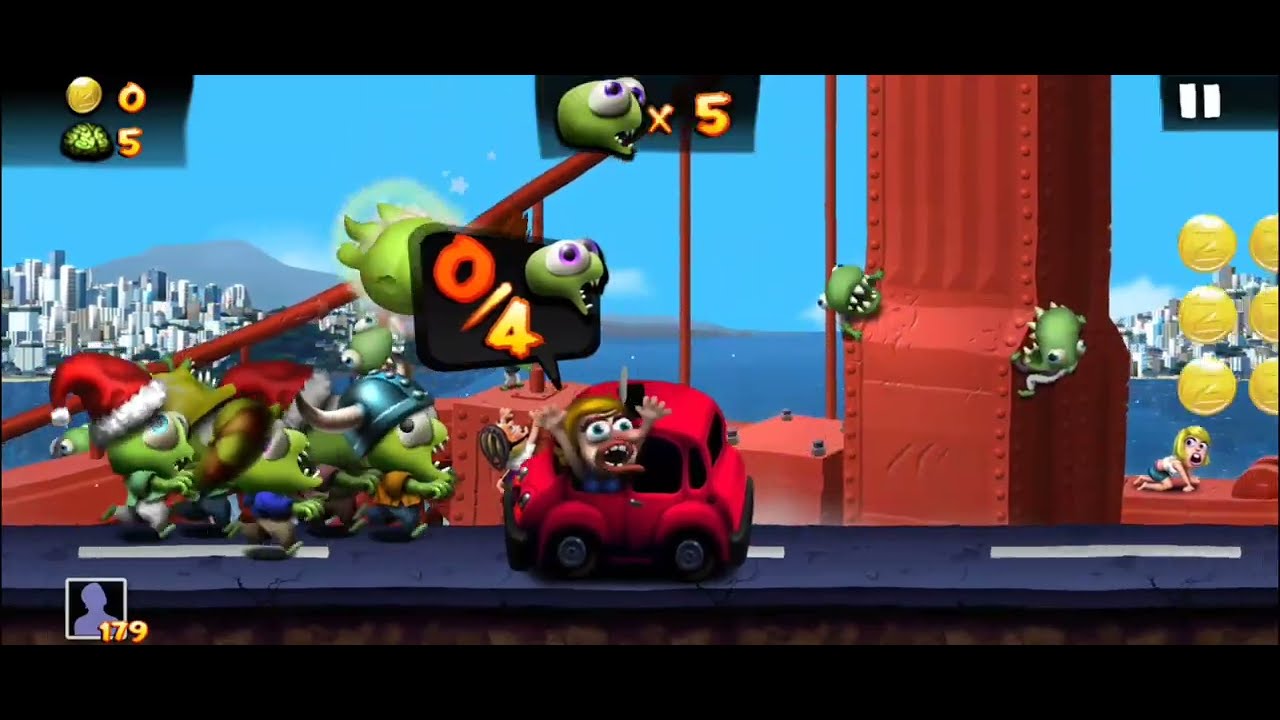 🌊 Zombie Tsunami - Daily Mission : Destroy 6 Monster Trucks 🚒🚒🚒