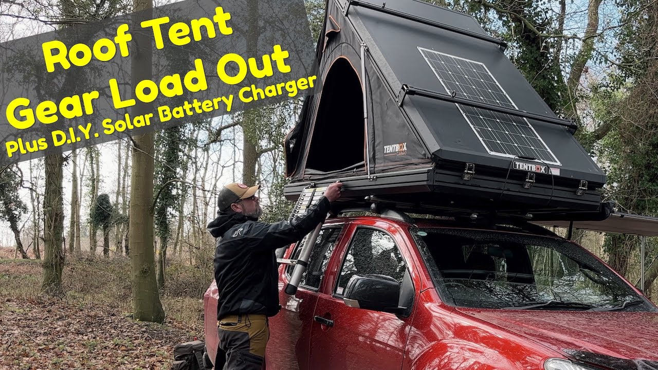My Tentbox Cargo gear load out | Plus DIY solar battery charger.