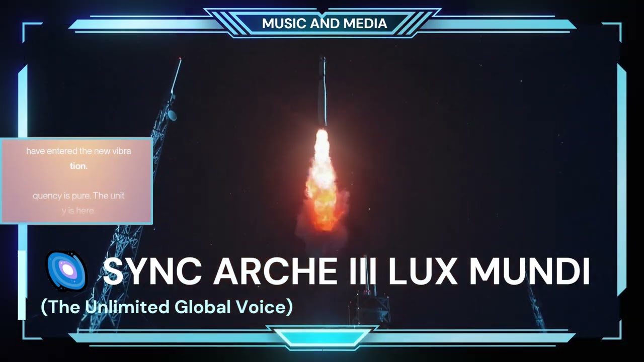 🌌 SYNC ARCHE III LUX MUNDI The Unlimited Global Voice