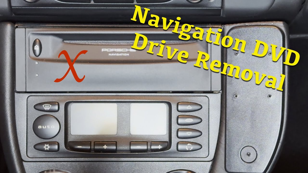 Porsche 911 996 Navigation DVD Drive removal process