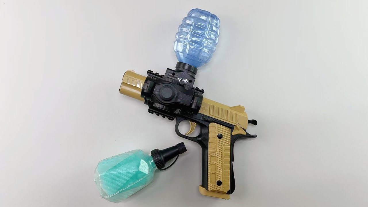 M1911 Electric Continuous-Fire Gel Blaster Toy Gun Unboxing Review