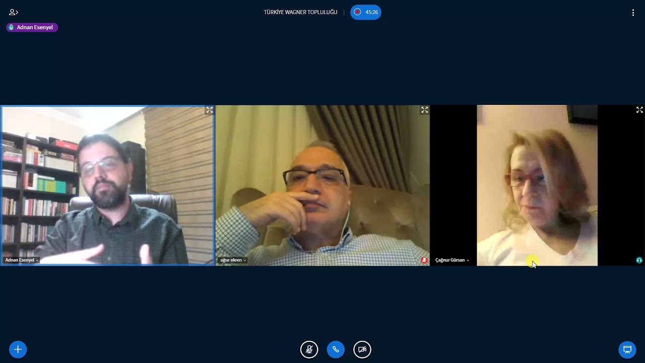 Doç. Dr. Adnan Esenyel'in 'Wagner Schopenhauer Felsefesinde Ne Buldu?' başlıklı konuşması.